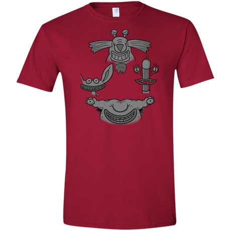 T-Shirts Cardinal Red / S MONSTER RHAPSODY Men's Semi-Fitted Softstyle