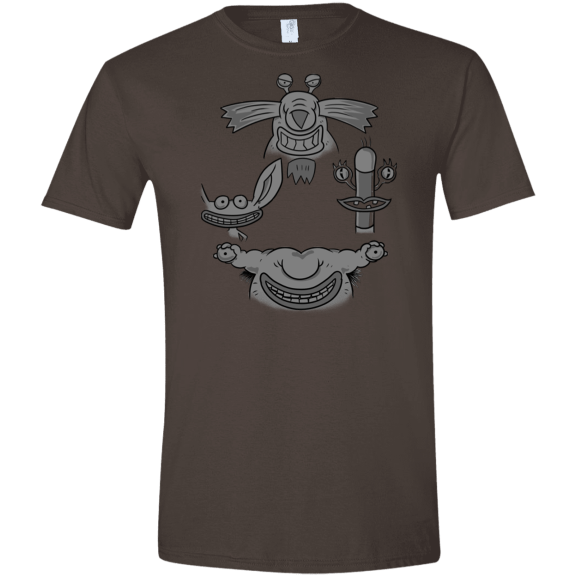 T-Shirts Dark Chocolate / S MONSTER RHAPSODY Men's Semi-Fitted Softstyle