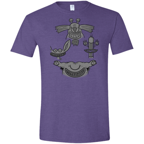 T-Shirts Heather Purple / S MONSTER RHAPSODY Men's Semi-Fitted Softstyle