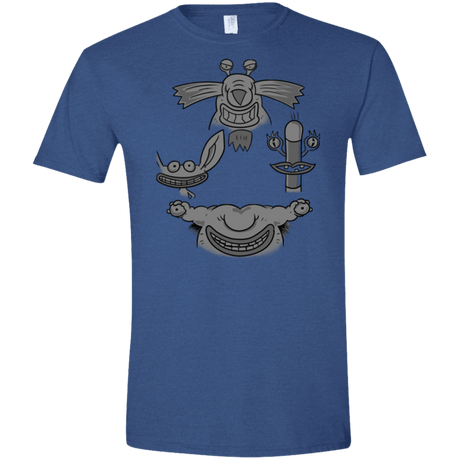 T-Shirts Heather Royal / X-Small MONSTER RHAPSODY Men's Semi-Fitted Softstyle