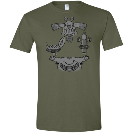 T-Shirts Military Green / S MONSTER RHAPSODY Men's Semi-Fitted Softstyle
