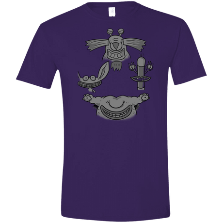 T-Shirts Purple / S MONSTER RHAPSODY Men's Semi-Fitted Softstyle