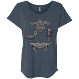 T-Shirts Indigo / X-Small MONSTER RHAPSODY Triblend Dolman Sleeve