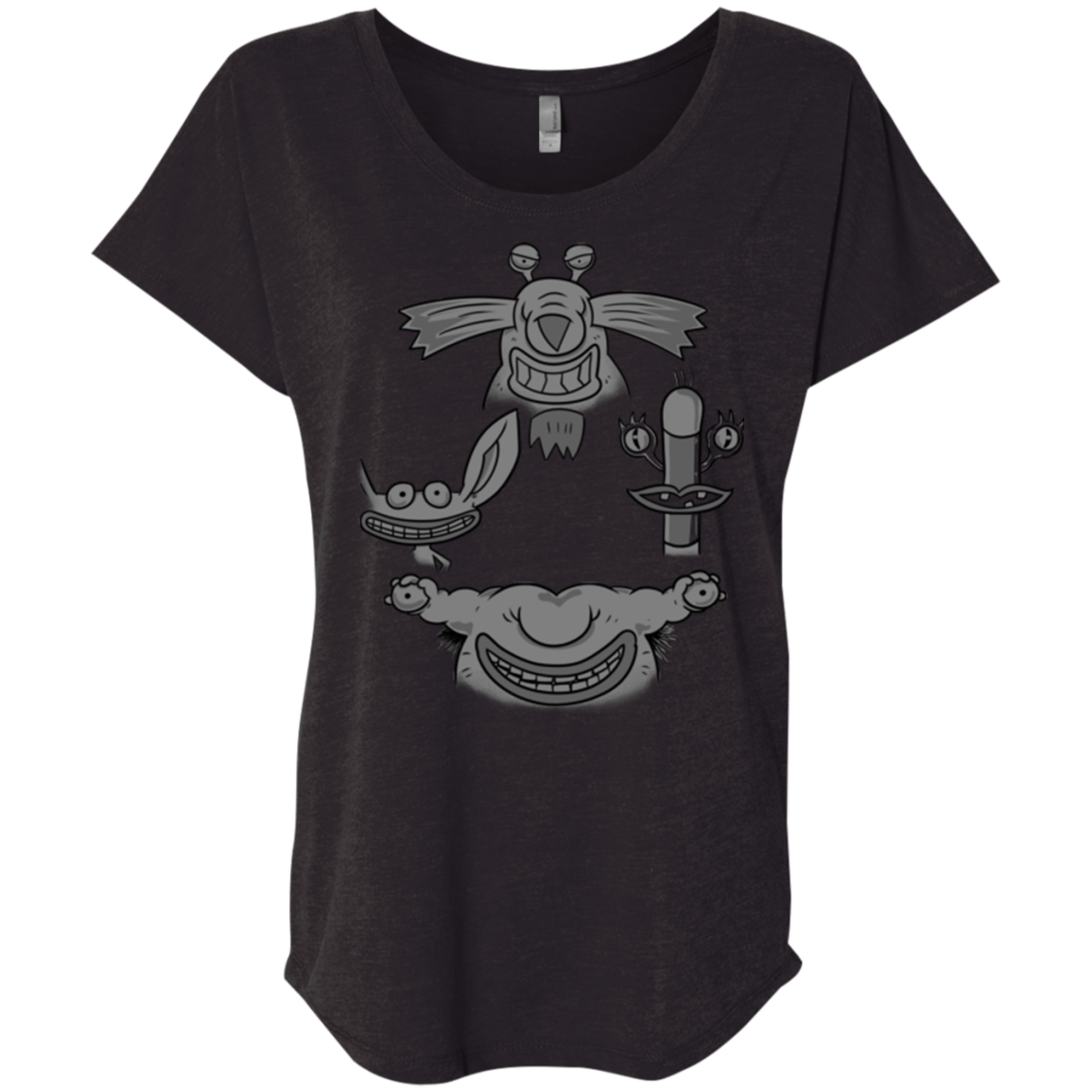 T-Shirts Vintage Black / X-Small MONSTER RHAPSODY Triblend Dolman Sleeve