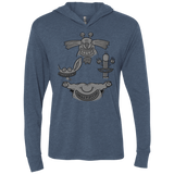 T-Shirts Indigo / X-Small MONSTER RHAPSODY Triblend Long Sleeve Hoodie Tee