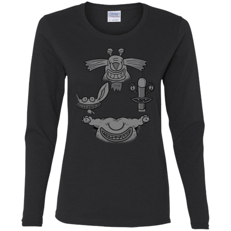 T-Shirts Black / S MONSTER RHAPSODY Women's Long Sleeve T-Shirt