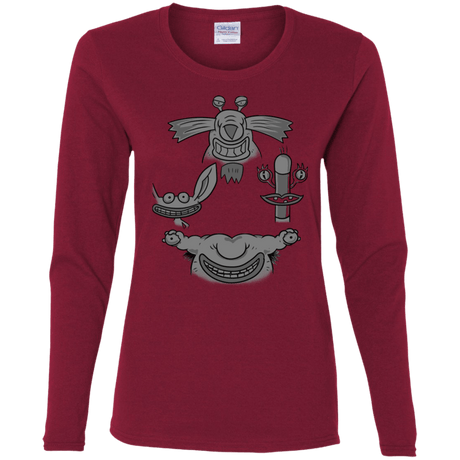 T-Shirts Cardinal / S MONSTER RHAPSODY Women's Long Sleeve T-Shirt