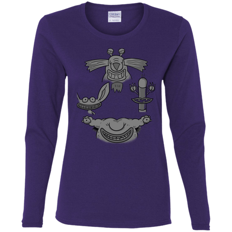 T-Shirts Purple / S MONSTER RHAPSODY Women's Long Sleeve T-Shirt