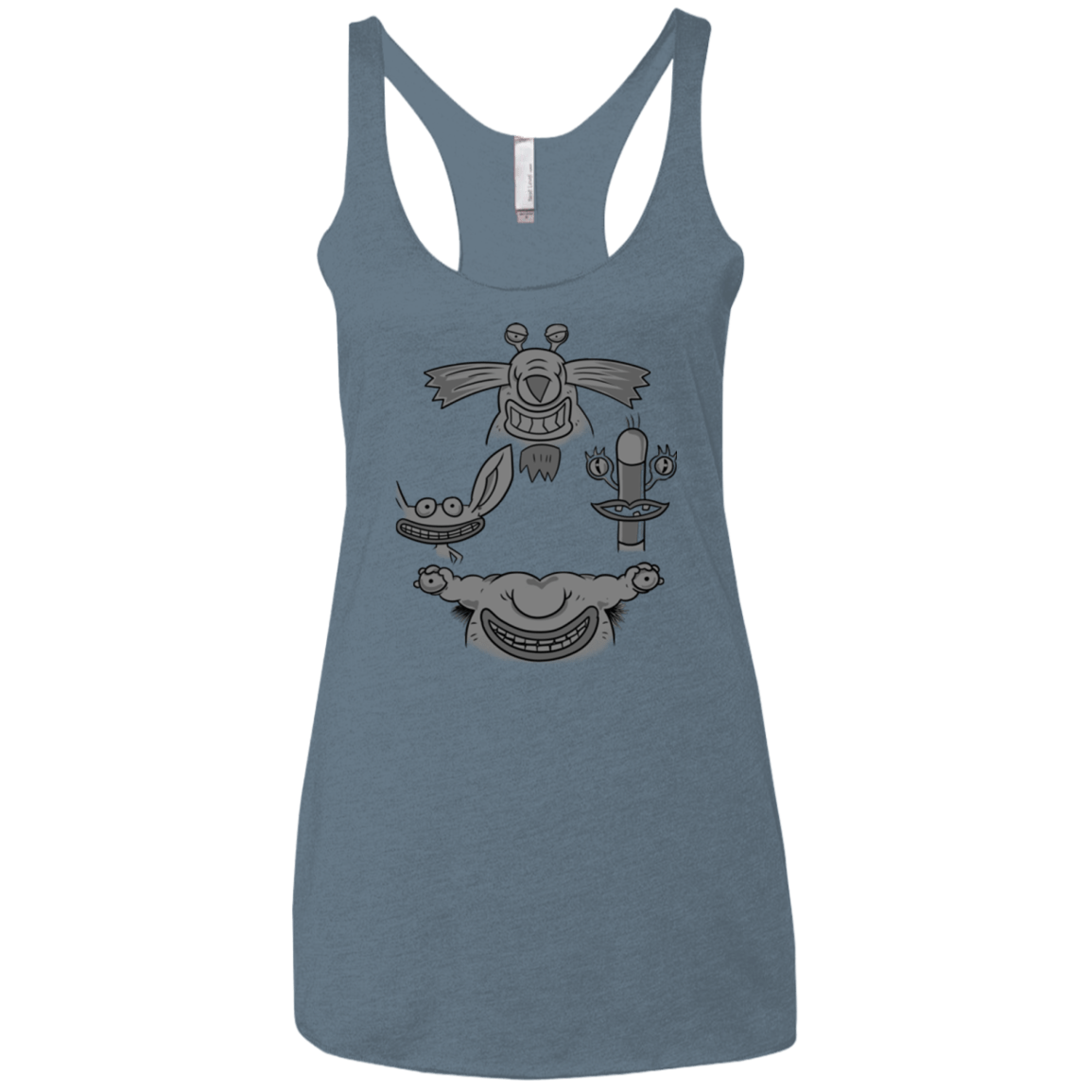 T-Shirts Indigo / X-Small MONSTER RHAPSODY Women's Triblend Racerback Tank