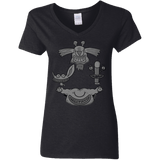 T-Shirts Black / S MONSTER RHAPSODY Women's V-Neck T-Shirt