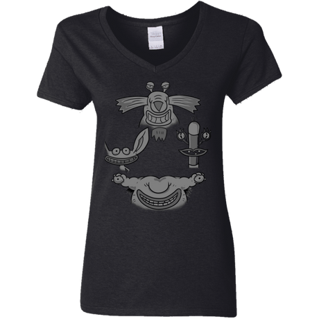 T-Shirts Black / S MONSTER RHAPSODY Women's V-Neck T-Shirt