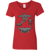 T-Shirts Red / S MONSTER RHAPSODY Women's V-Neck T-Shirt