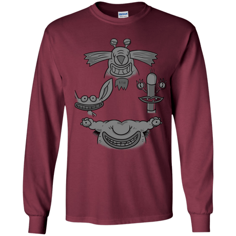T-Shirts Maroon / YS MONSTER RHAPSODY Youth Long Sleeve T-Shirt
