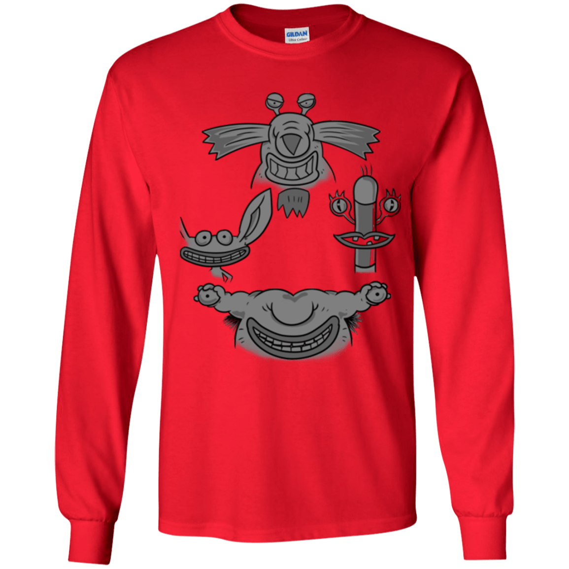 T-Shirts Red / YS MONSTER RHAPSODY Youth Long Sleeve T-Shirt