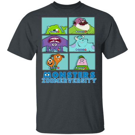 T-Shirts Dark Heather / S Monsters Zoomerversity T-Shirt