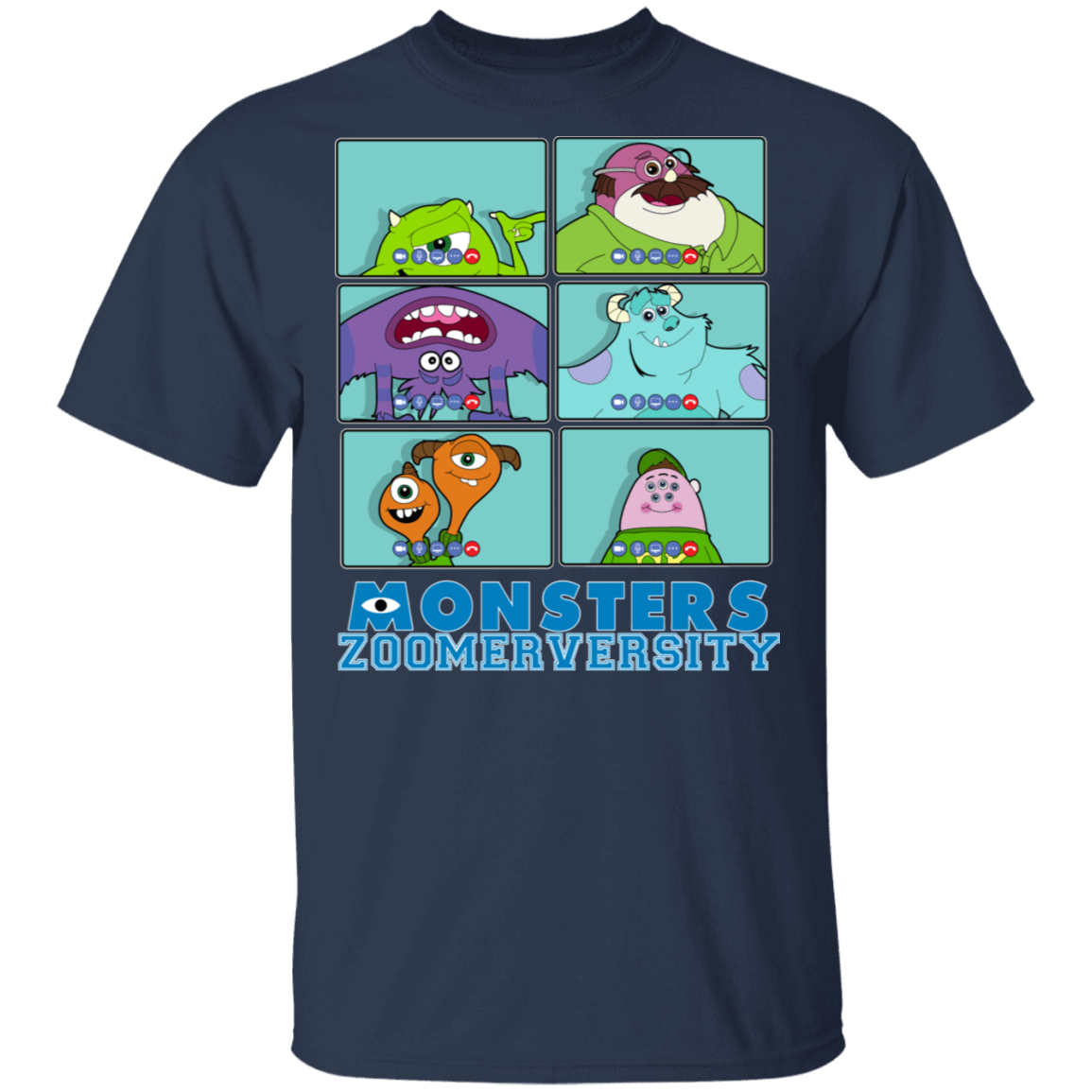 T-Shirts Navy / S Monsters Zoomerversity T-Shirt