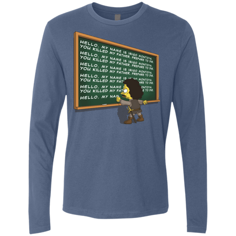 T-Shirts Indigo / Small Montoya Detention Men's Premium Long Sleeve