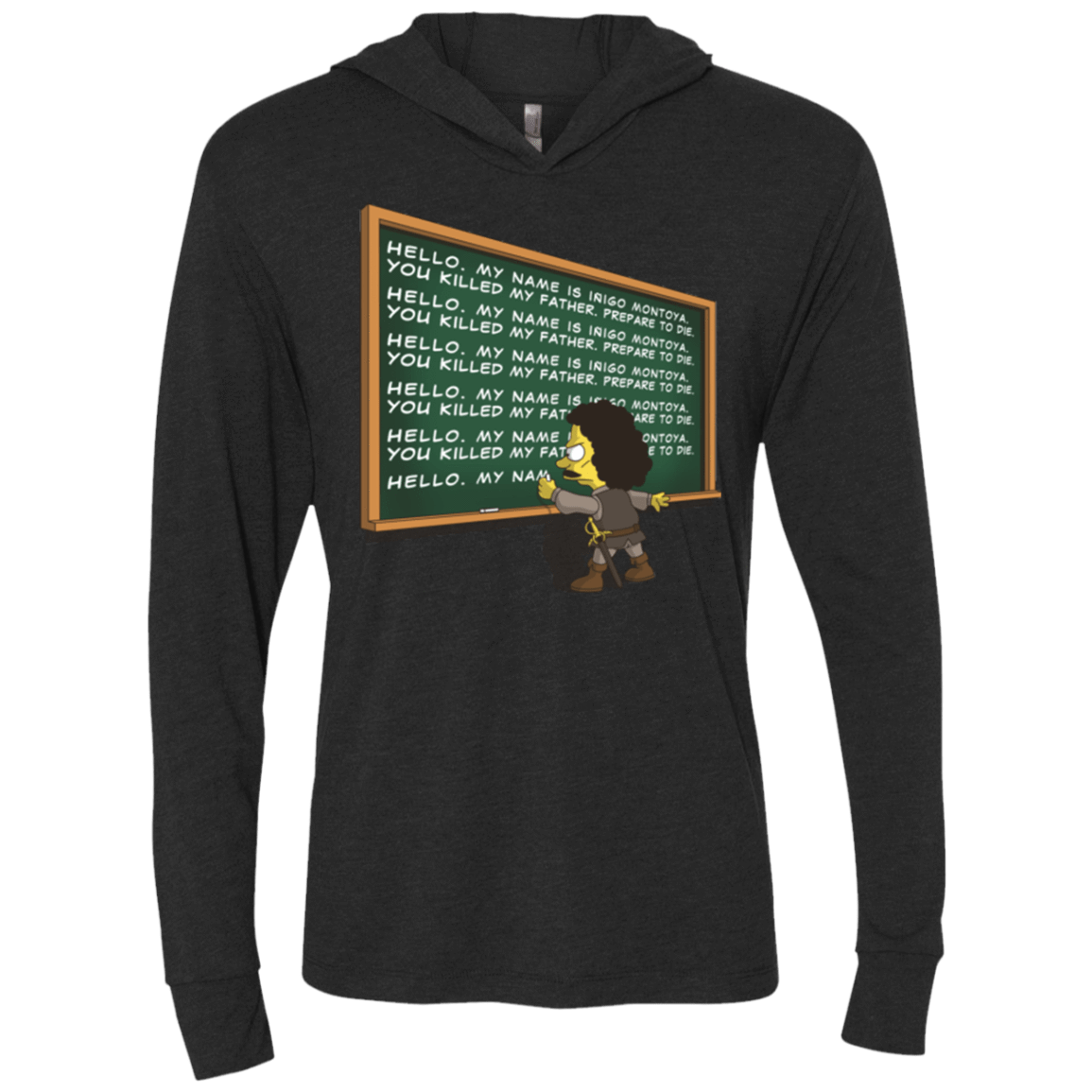 T-Shirts Vintage Black / X-Small Montoya Detention Triblend Long Sleeve Hoodie Tee