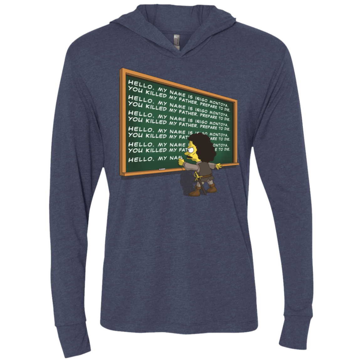 T-Shirts Vintage Navy / X-Small Montoya Detention Triblend Long Sleeve Hoodie Tee