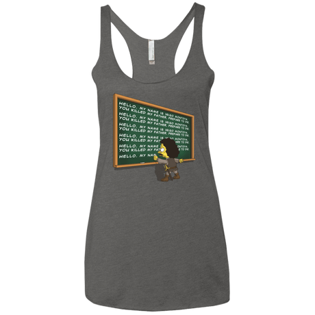 T-Shirts Premium Heather / X-Small Montoya Detention Women's Triblend Racerback Tank