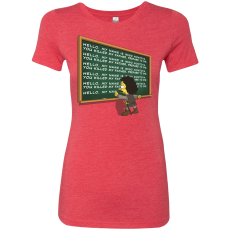 T-Shirts Vintage Red / Small Montoya Detention Women's Triblend T-Shirt