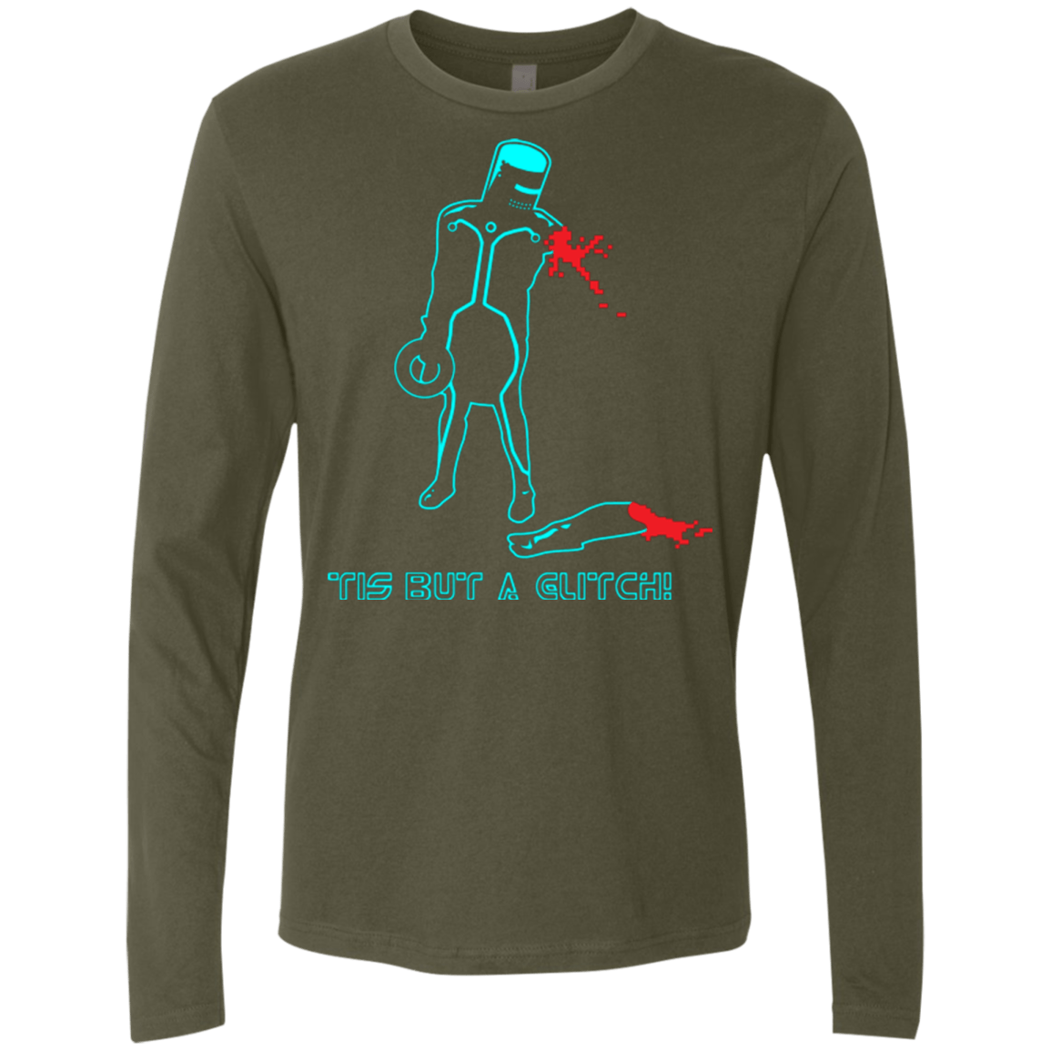 T-Shirts Military Green / Small Monty Pytron Men's Premium Long Sleeve