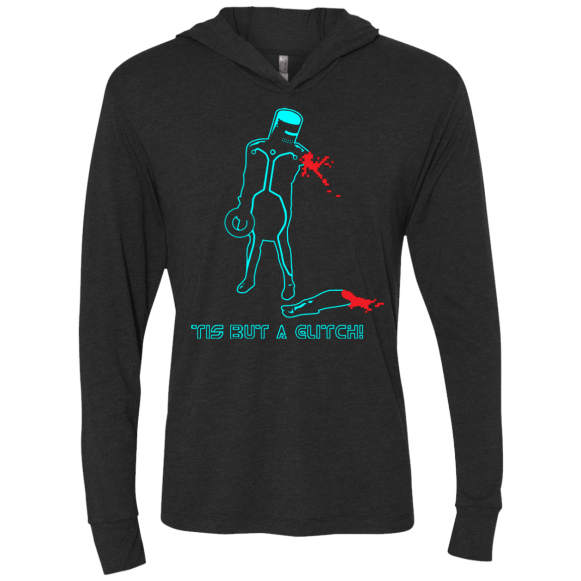 T-Shirts Vintage Black / X-Small Monty Pytron Triblend Long Sleeve Hoodie Tee