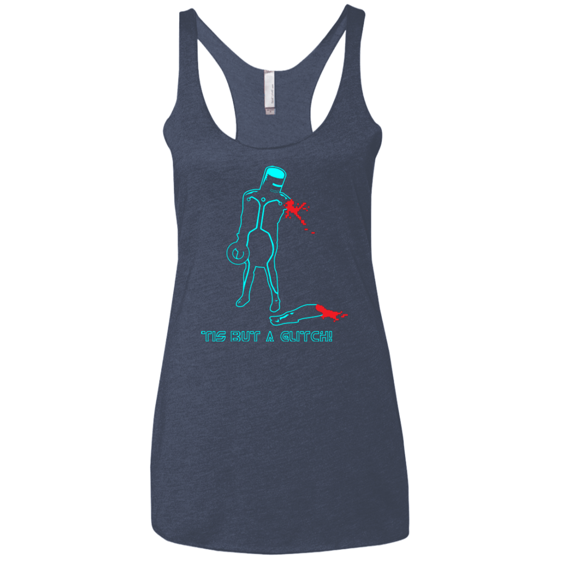 T-Shirts Vintage Navy / X-Small Monty Pytron Women's Triblend Racerback Tank