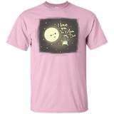 T-Shirts Light Pink / S Moon and Back T-Shirt
