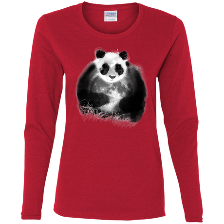 T-Shirts Red / S Moon Catcher Women's Long Sleeve T-Shirt