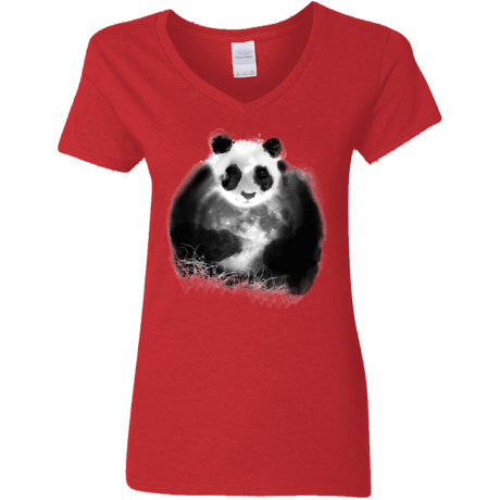 T-Shirts Red / S Moon Catcher Women's V-Neck T-Shirt