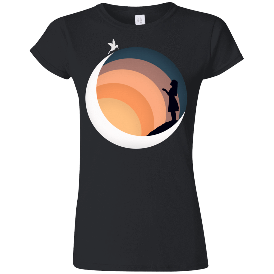 T-Shirts Black / S Moon Junior Slimmer-Fit T-Shirt