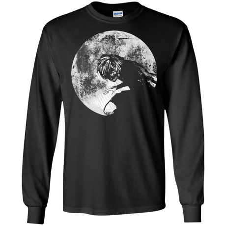 T-Shirts Black / S Moon Men's Long Sleeve T-Shirt