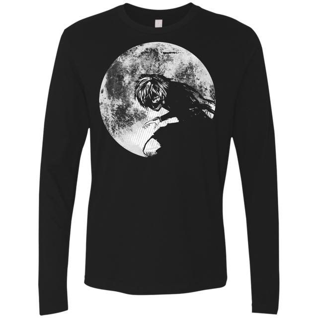 T-Shirts Black / S Moon Men's Premium Long Sleeve