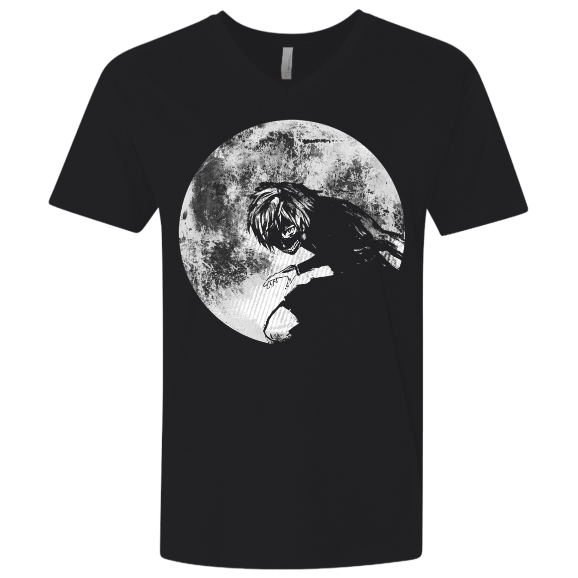 T-Shirts Black / X-Small Moon Men's Premium V-Neck