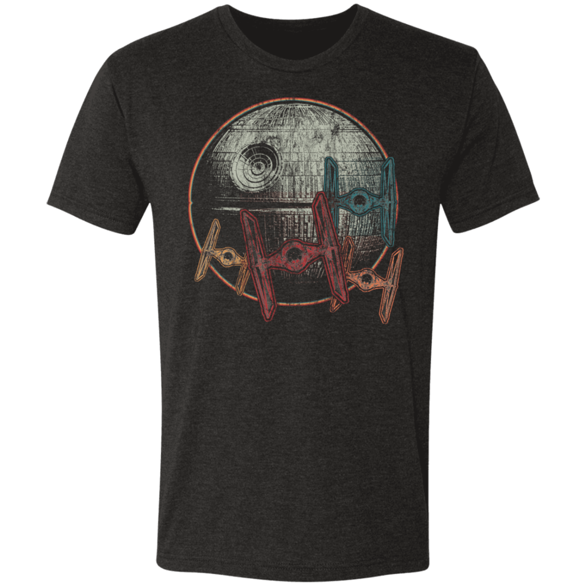 T-Shirts Vintage Black / S Moon of Death Men's Triblend T-Shirt