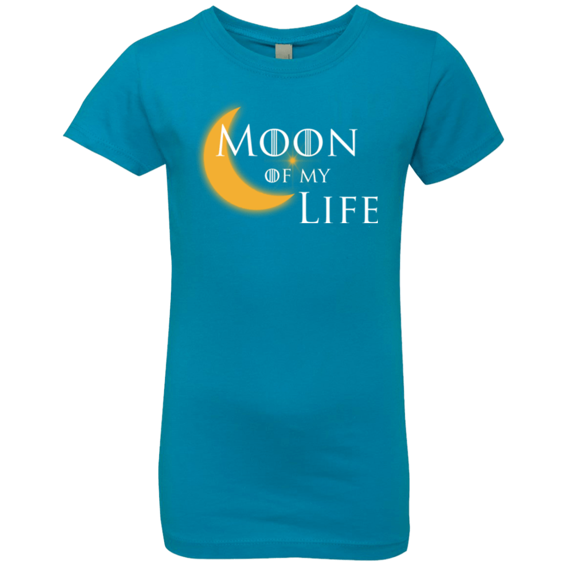 T-Shirts Turquoise / YXS Moon of my Life Girls Premium T-Shirt
