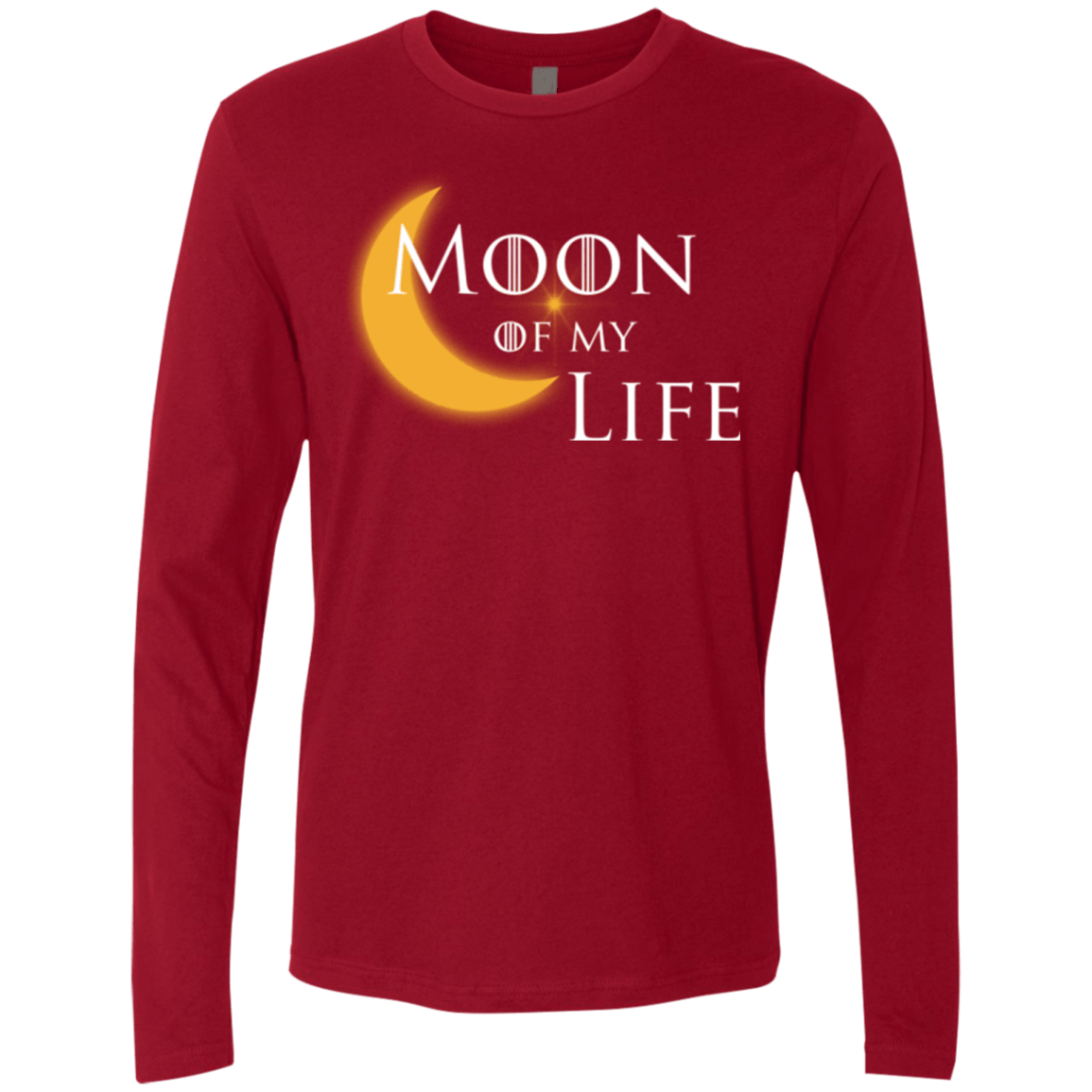 T-Shirts Cardinal / Small Moon of my Life Men's Premium Long Sleeve