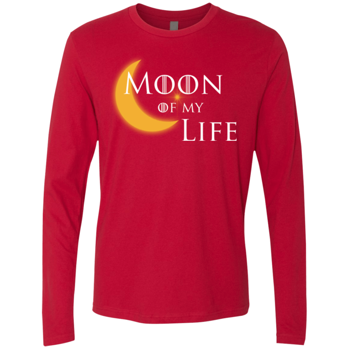T-Shirts Red / Small Moon of my Life Men's Premium Long Sleeve