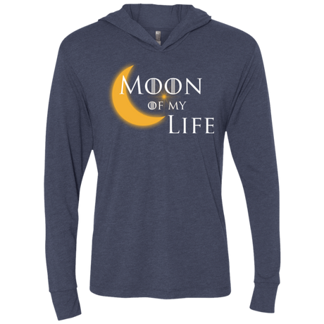 T-Shirts Vintage Navy / X-Small Moon of my Life Triblend Long Sleeve Hoodie Tee