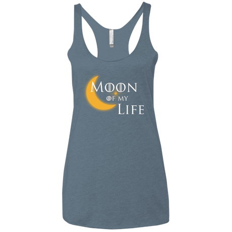 T-Shirts Indigo / X-Small Moon of my Life Women's Triblend Racerback Tank
