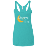 T-Shirts Tahiti Blue / X-Small Moon of my Life Women's Triblend Racerback Tank