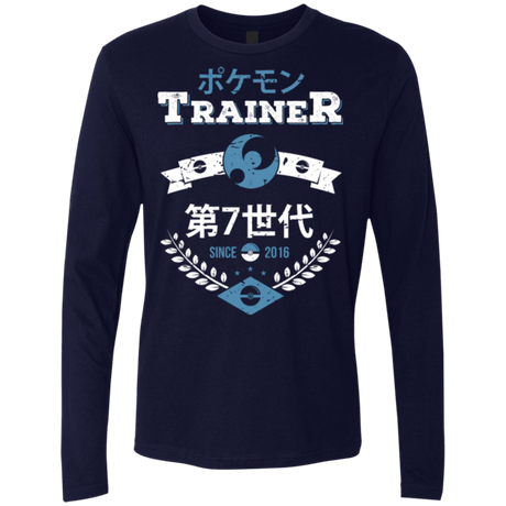 T-Shirts Midnight Navy / Small Moon Trainer Men's Premium Long Sleeve