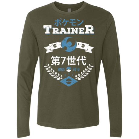 T-Shirts Military Green / Small Moon Trainer Men's Premium Long Sleeve