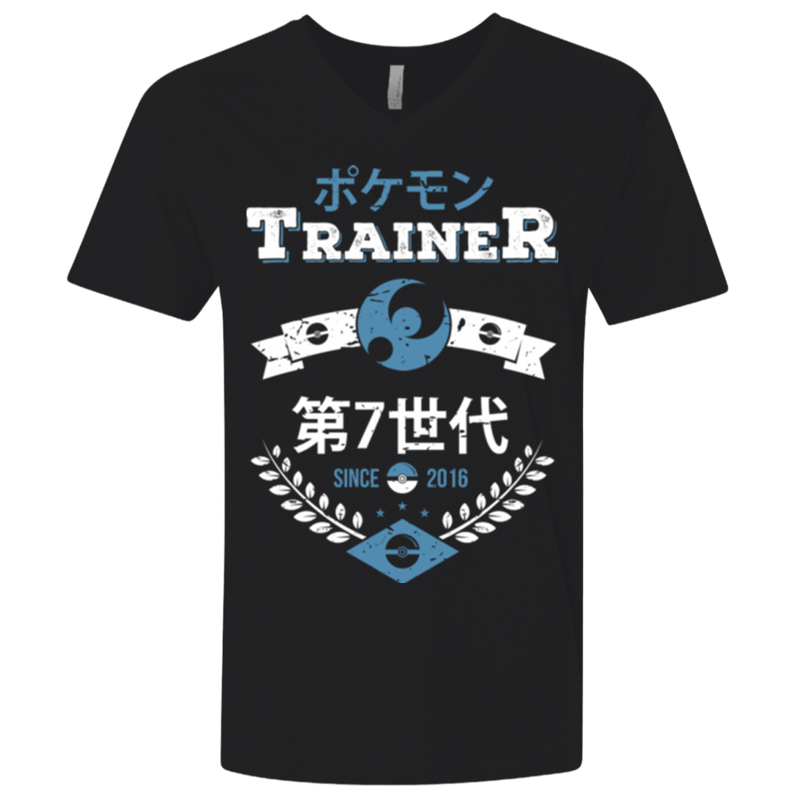 T-Shirts Black / X-Small Moon Trainer Men's Premium V-Neck