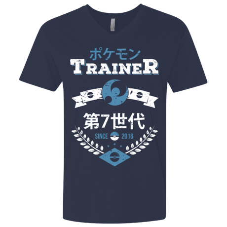 T-Shirts Midnight Navy / X-Small Moon Trainer Men's Premium V-Neck