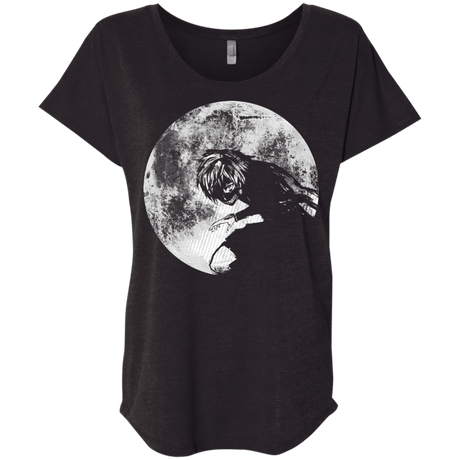 T-Shirts Vintage Black / X-Small Moon Triblend Dolman Sleeve