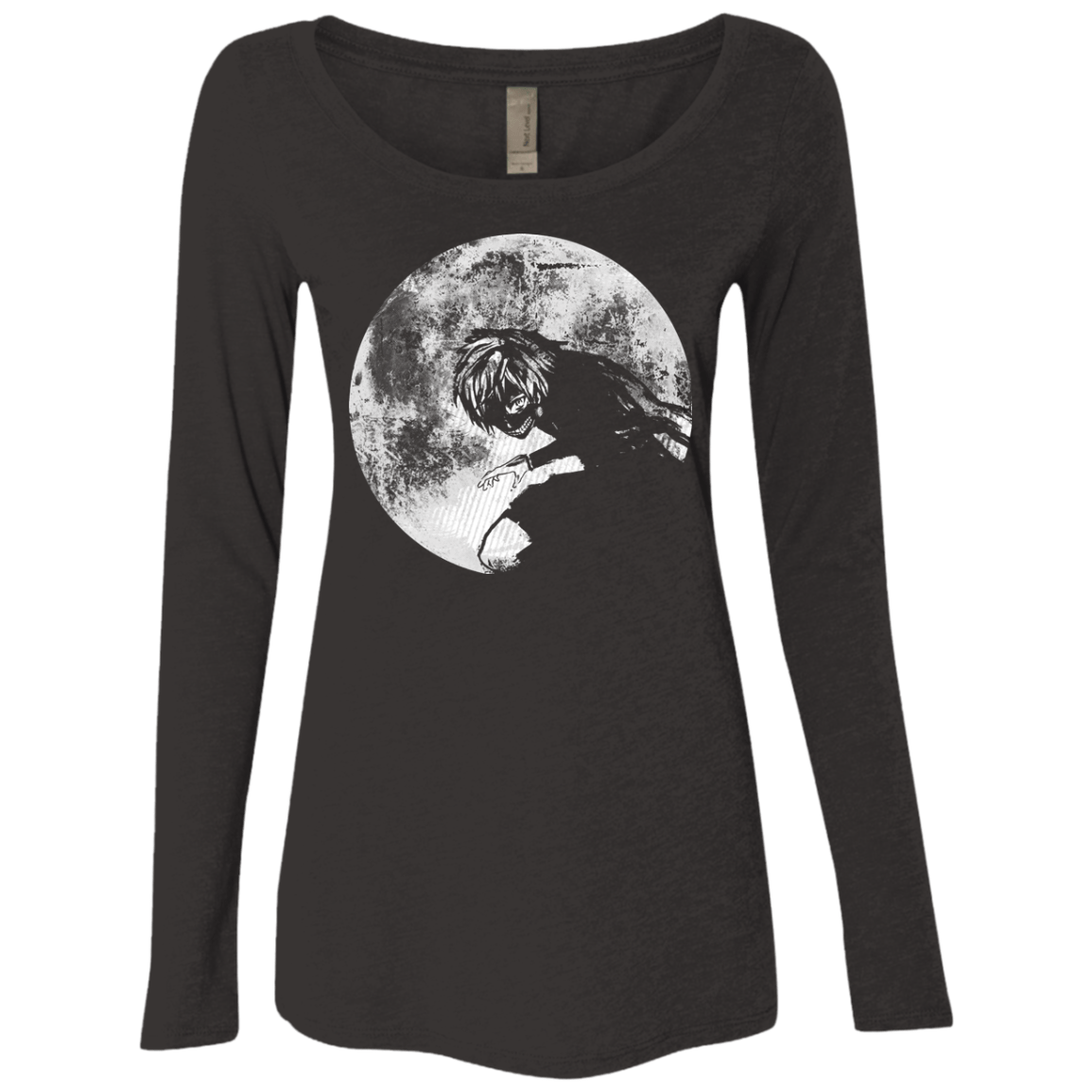 T-Shirts Vintage Black / S Moon Women's Triblend Long Sleeve Shirt
