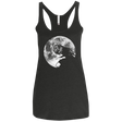 T-Shirts Vintage Black / X-Small Moon Women's Triblend Racerback Tank