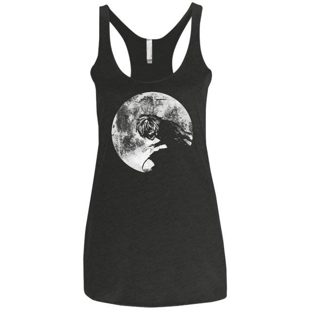 T-Shirts Vintage Black / X-Small Moon Women's Triblend Racerback Tank